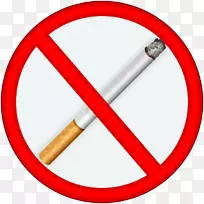停止标志剪贴画-禁止吸烟