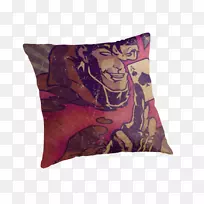 投掷枕头垫紫色紫罗兰