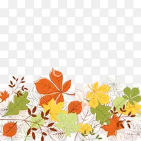 秋叶色桌面壁纸夹艺术.抽象背景