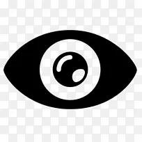 眼形计算机图标符号.眼睛