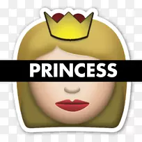 Emojipedia贴纸公主短信-表情符号