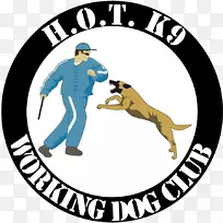 徽标马林诺瓦犬警犬工作犬非洲野狗-警犬