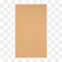 矩形棕色方形米色地毯