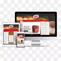 数字营销商业网站设计广告咖喱