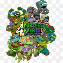 拉斐尔米开朗基罗变异型忍者海龟粉碎机多纳泰罗-TMNT