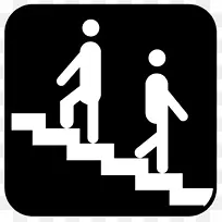 楼梯扶梯标志扶手夹艺术.楼梯