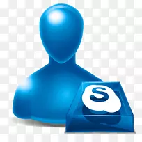 商业头像的skype电脑图标