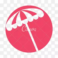 Canva圆形沙滩伞