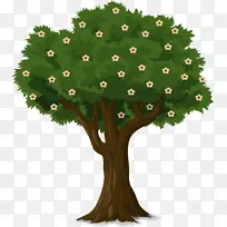 植树树干剪贴画-爱情树