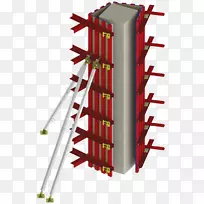 钢筋混凝土柱夹建筑工程模板.剪刀