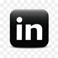 社交媒体d8组电脑图标博客LinkedIn-发送电子邮件按钮