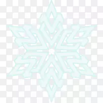 线对称点图案-雪花