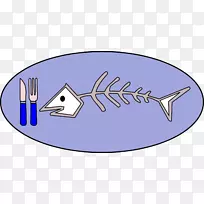 蛤蜊海鲜鱼龙虾夹艺术-骨头
