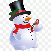 圣诞装饰品新年礼品剪贴画-雪人