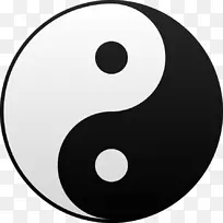 阴阳符号剪贴画-阴阳