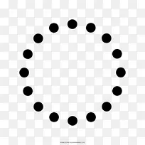 计算机图标OpenType虚线圆圈-Circulo