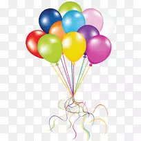 气球生日剪辑艺术-生日气球