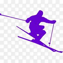 高山滑雪-滑雪