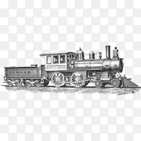 铁路运输蒸汽机车夹艺术.铁轨