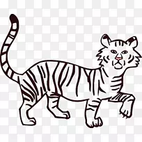 画猫狮子孟加拉虎剪贴画-袋鼠