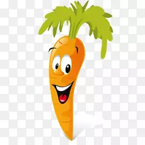 胡萝卜蔬菜卡通片艺术-萝卜
