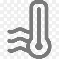 温度计算机图标摄氏温度计华氏热