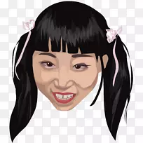 黑发笑脸染发-漂亮的小骗子