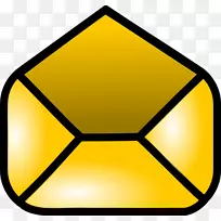 电脑图标信封夹艺术信封邮件