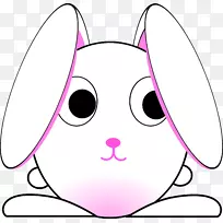 兔子复活节兔子画可爱的剪贴画-兔画