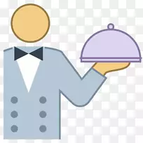 服务生餐厅广告电脑图标-服务生