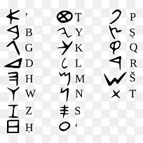 腓尼基字母迦南字母表