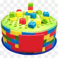 生日蛋糕层蛋糕乐高蛋糕装饰-一岁生日