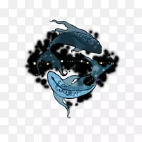 海洋海豚桌面壁纸计算机.双鱼