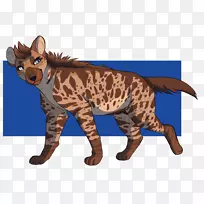猫条纹鬣狗画斑点鬣狗-鬣狗