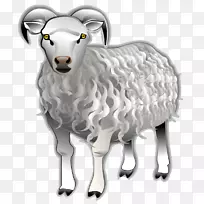 大角羊德尔羊剪贴画-绵羊