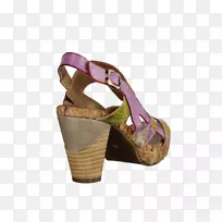 鞋类凉鞋紫红色-巴厘岛