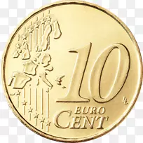 欧元硬币10美分欧元硬币1欧元硬币50欧元硬币i