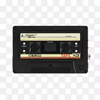 小型盒式录音带，音盘，曲柄录音机，混音磁带.盒式录音带