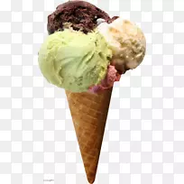 冰淇淋圆锥形冰淇淋圣阿洛伊修斯教堂冰淇淋锥