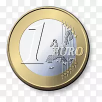 1欧元硬币剪贴画-欧元