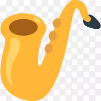 Emojipedia萨克斯管短信乐器萨克斯管