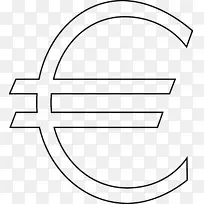 欧元符号货币符号美元符号剪贴画-欧元