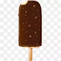 巧克力冰淇淋棒棒糖夹艺术冰棒