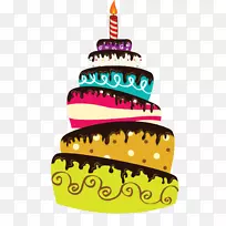 托尔特海绵蛋糕奶油派递-三岁生日