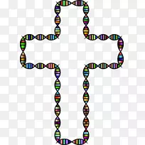 dna折纸螺旋剪贴画.十字线