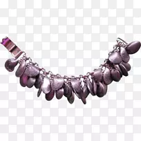珠宝项链紫水晶紫丁香