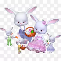 复活节兔子假期圣诞剪贴画-复活节
