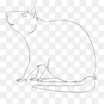 线画猫鼠老鼠