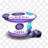 奶昔，希腊酸奶，草莓，Chobani-蓝莓