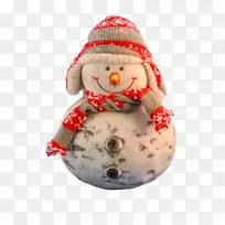 圣诞雪人新年卡电子卡雪人
